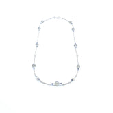 The Nine Gray Moonstone Necklace in Sterling Silver